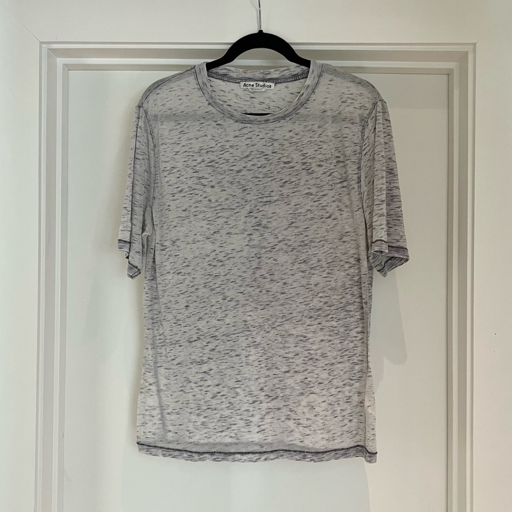 Acne Studios Thin Sheer Burnout Boyfriend Tee